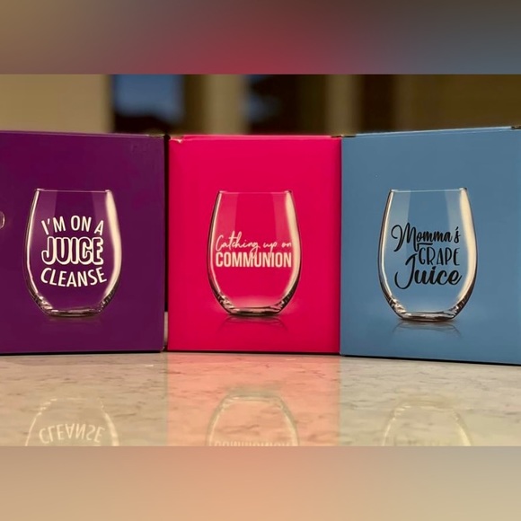 Other - Stemless Wine Glasses Sets